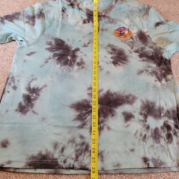 Neff Mens T-Shirt Large Tie Dye 3 Eyed Tiger Back Graphic Skater Streetwear NEW - Picture 8 of 12